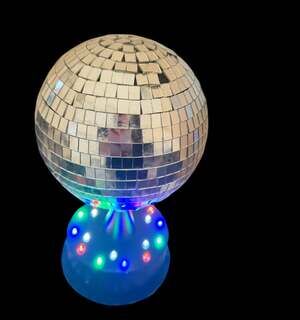 Global Gizmos 5-Inch Mini Disco Ball with LED Lights & USB Power
